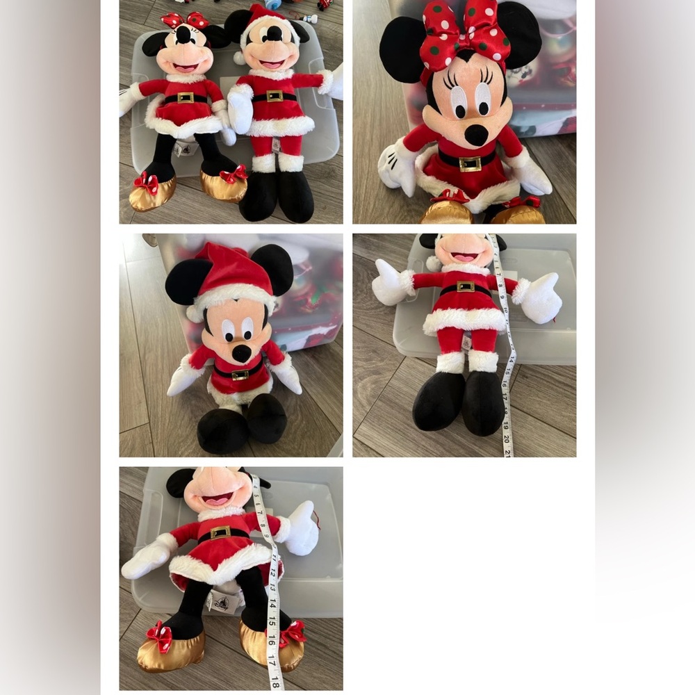 Mickey and Mickey Christmas Plush